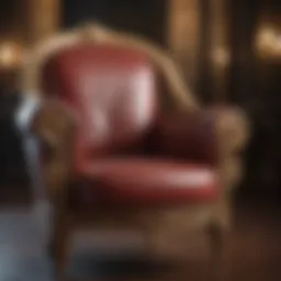 An exquisite art deco chair showcasing intricate craftsmanship.