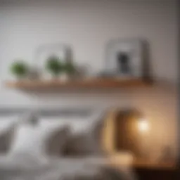 Modern Small Bedroom with Floating Shelves