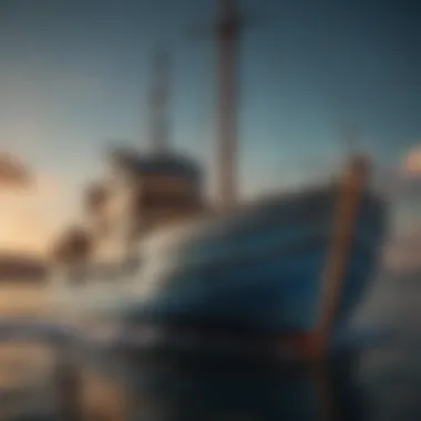Whimsy and Imagination in Nautical Naming An artistic representation of a boat with whimsical elements