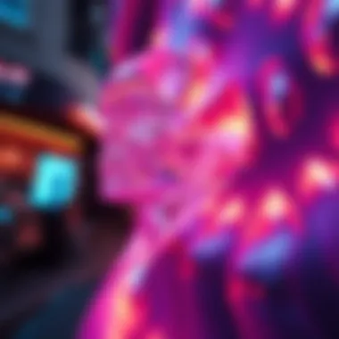 Contemporary Digital Art Exploration Abstract representation of contemporary digital art