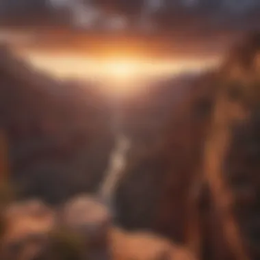 Sunset Over the Grand Canyon Breathtaking view of the Grand Canyon during sunset