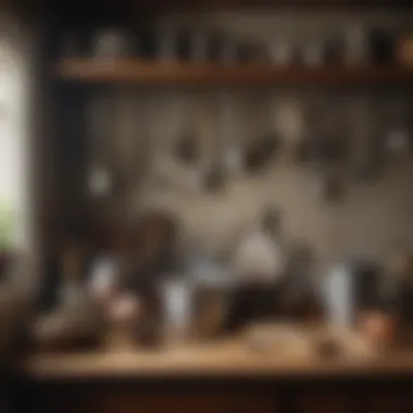 Reviving Tradition: Vintage Utensils in Summer Kitchen Vintage utensils and tools in a revived summer kitchen