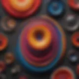 Abstract Artistic Representation of Color Psychology