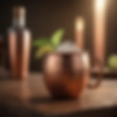 Innovative Tequila Mule Creative tequila mule served in a copper mug