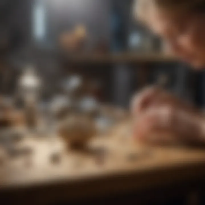 A sophisticated jewelry workshop illustrating meticulous craftsmanship and innovation