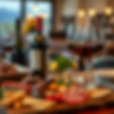 Artisanal charcuterie paired with fine wines