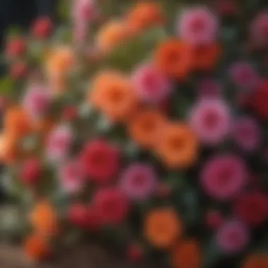 Curated collection of colorful shade-loving flowers in full bloom
