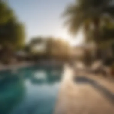 Relaxing by the Outdoor Pool Inviting outdoor pool at the resort