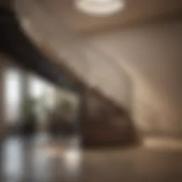 A modern spiral staircase showcasing innovative design and materials.