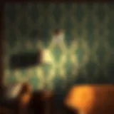 Geometric Elegance of Art Deco Art Deco wallpaper showcasing geometric patterns