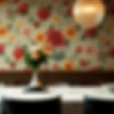 Floral Inspirations from the Arts and Crafts Movement Arts and Crafts inspired floral pattern wallpaper