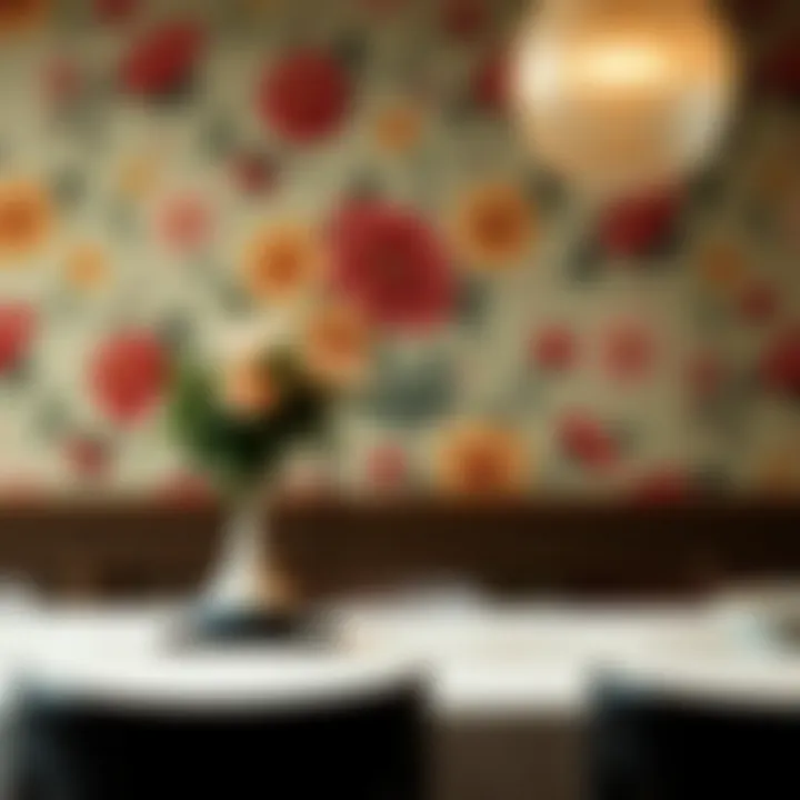 Floral Inspirations from the Arts and Crafts Movement Arts and Crafts inspired floral pattern wallpaper