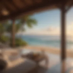 Luxurious beach villa with stunning ocean view