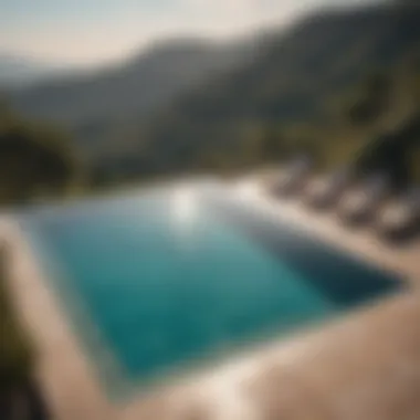 The Elegance of Infinity Pools A modern infinity pool overlooking a serene landscape