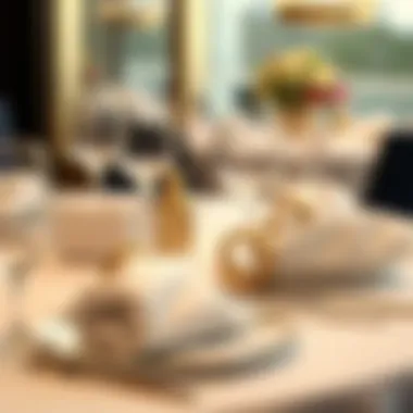 Sophisticated Table Setting with Napkin Rings Sophisticated table setting featuring napkin rings