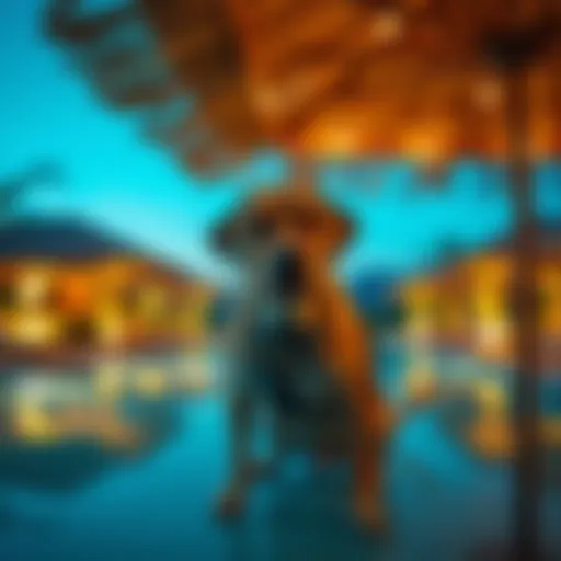 Luxurious dog-friendly resort setting