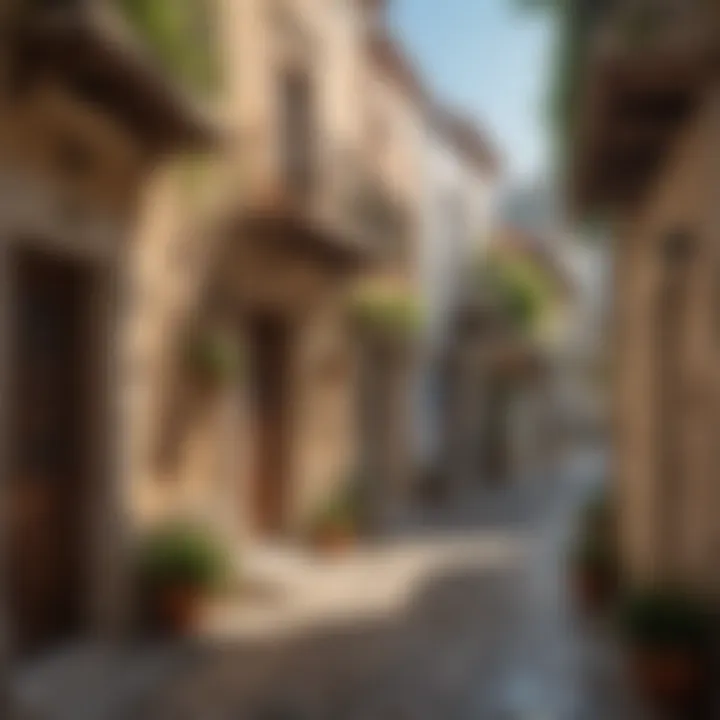 Charming streets filled with traditional architecture in Crete