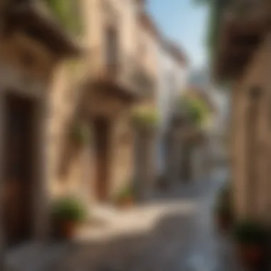 Traditional Architecture of Crete Charming streets filled with traditional architecture in Crete