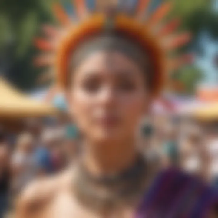 Colorful local festival with unique cultural displays and festivities