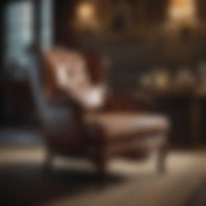 Vintage-inspired accent chair showcasing intricate detailing