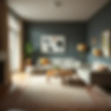 Stylish Interior Aesthetics Stylish interior featuring a Rifle Paper Co. rug