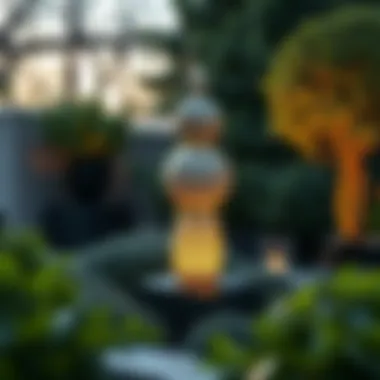 Sophisticated Garden Sculpture Elegant garden sculpture enhancing outdoor ambiance