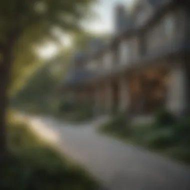 Exclusive neighborhood with luxury homes
