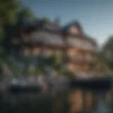 Luxurious waterfront mansion