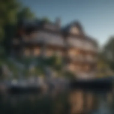 Luxurious waterfront mansion