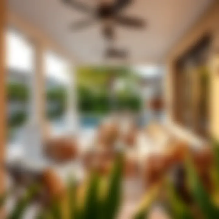 Outdoor patio with stylish furnishings reflecting local lifestyle