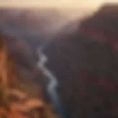 Breathtaking view of the Grand Canyon at sunset