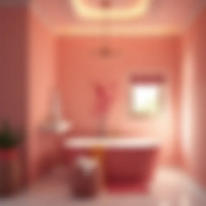 Chic bathroom showcasing harmonious color combinations