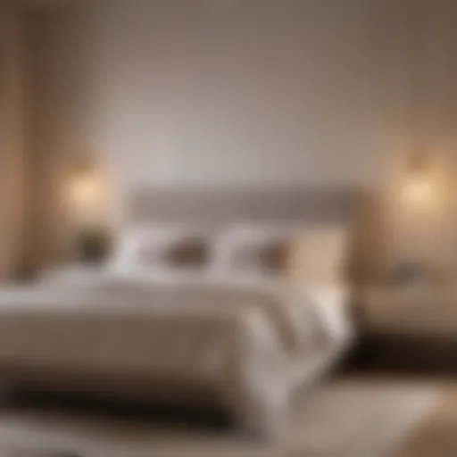 Elegant bedroom with calming neutral tones