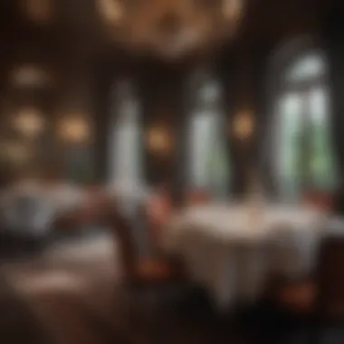 Exquisite Dining Experience in Luxurious Ambiance Gourmet dining setup at a luxury resort