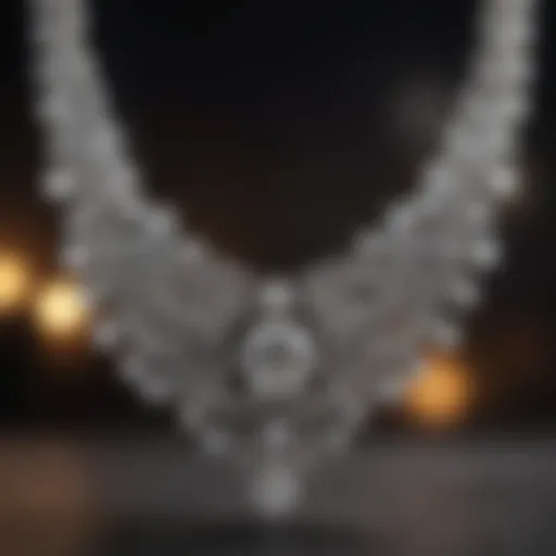 Exquisite Diamond Necklace with Intricate Design