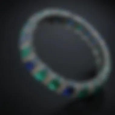 Luxurious Sapphire and Emerald Bracelet