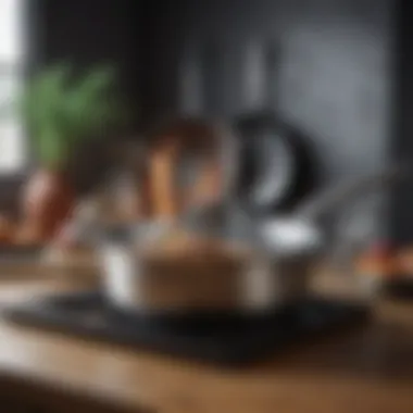 An elegant display of innovative cookware highlighting modern design