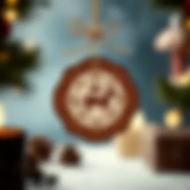 Intricate wooden ornament with cultural designs