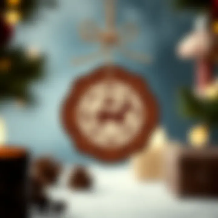 Intricate wooden ornament with cultural designs