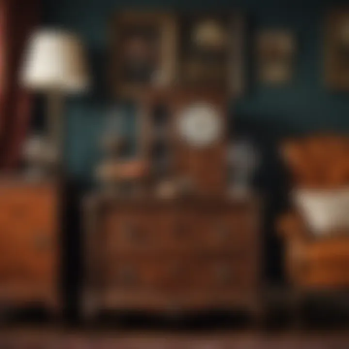 A curated collection of vintage furniture reflecting a rich history.