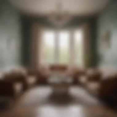 Beautifully decorated interior showcasing Schumacher wallpaper