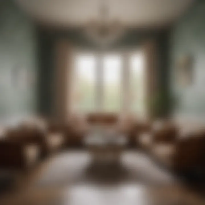 Beautifully decorated interior showcasing Schumacher wallpaper