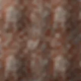 Detailed close-up of vintage Schumacher wallpaper pattern