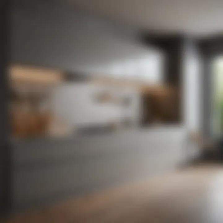 Innovative kitchen wall cabinet design with sleek lines