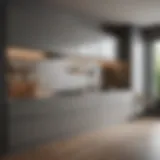 Sleek Lines Kitchen Wall Cabinet Design Innovative kitchen wall cabinet design with sleek lines