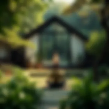 Finding Inner Peace: Meditative Retreats in Nature A meditative space surrounded by lush greenery