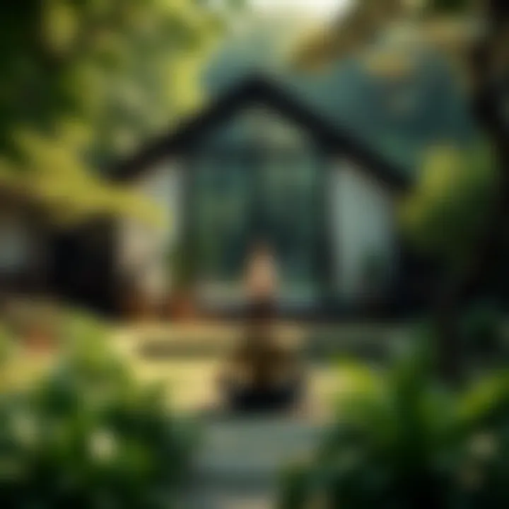 Finding Inner Peace: Meditative Retreats in Nature A meditative space surrounded by lush greenery