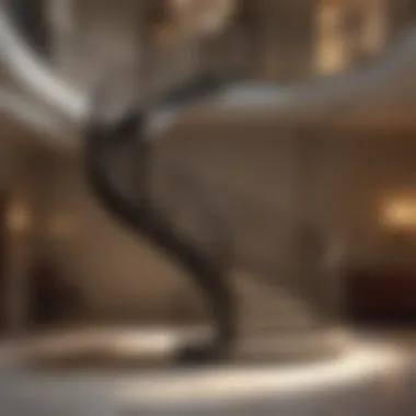 Elegant Spiral Staircase in a Luxurious Setting