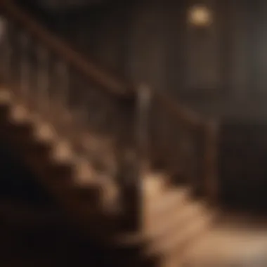 Vintage Wooden Staircase with Intricate Details