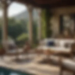 Exquisite Outdoor Furniture Arrangement